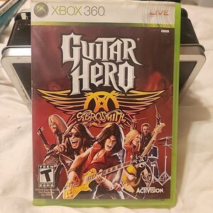 Guitar Hero Aerosmith - Microsoft Xbox 360 CIB w/ Manual and Book